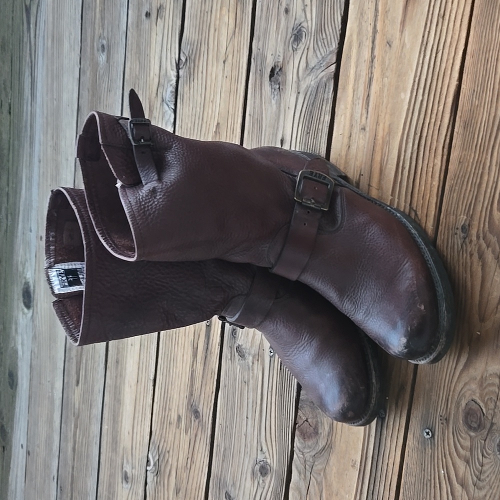 Leather Frye Boots 8.5 Brown